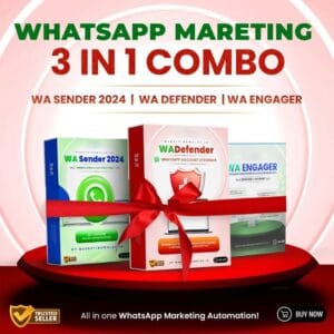 WhatsApp Marketing 3 in 1 COMBO - WA Sender 3.5.0 + WA Defender + WA Sender